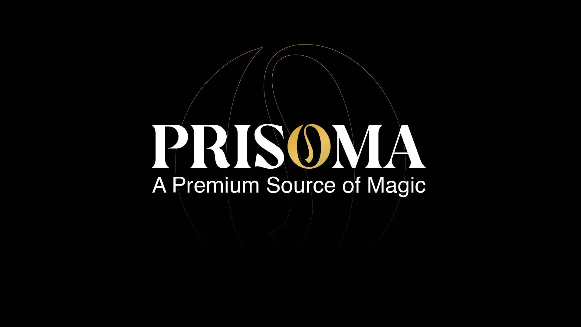PRISOMA Main Logo Presentation on Dark Background